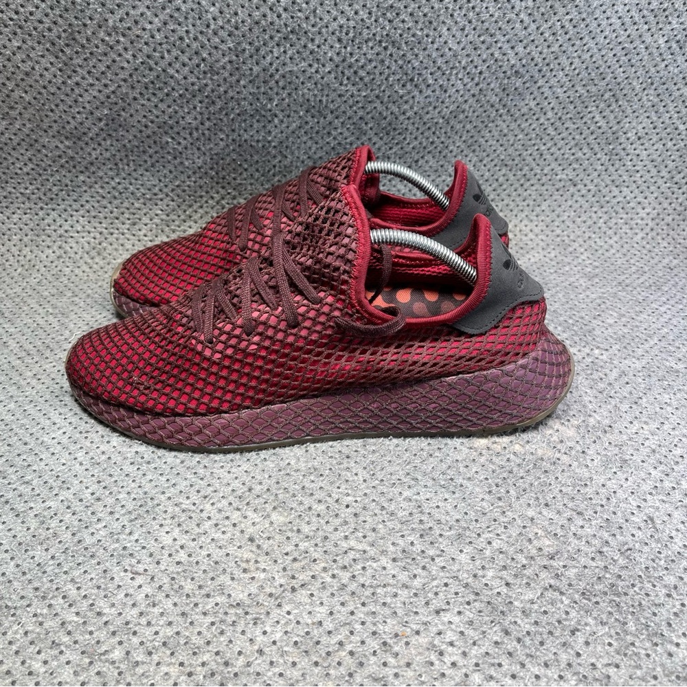 Adidas Deerupt Runner J Burgundy Shoes Size 11.5 Men’s